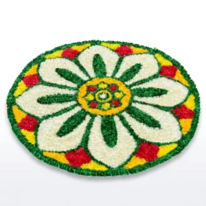 Livora Classic Petal Pookalam Mat – 60 cm (Plastic)